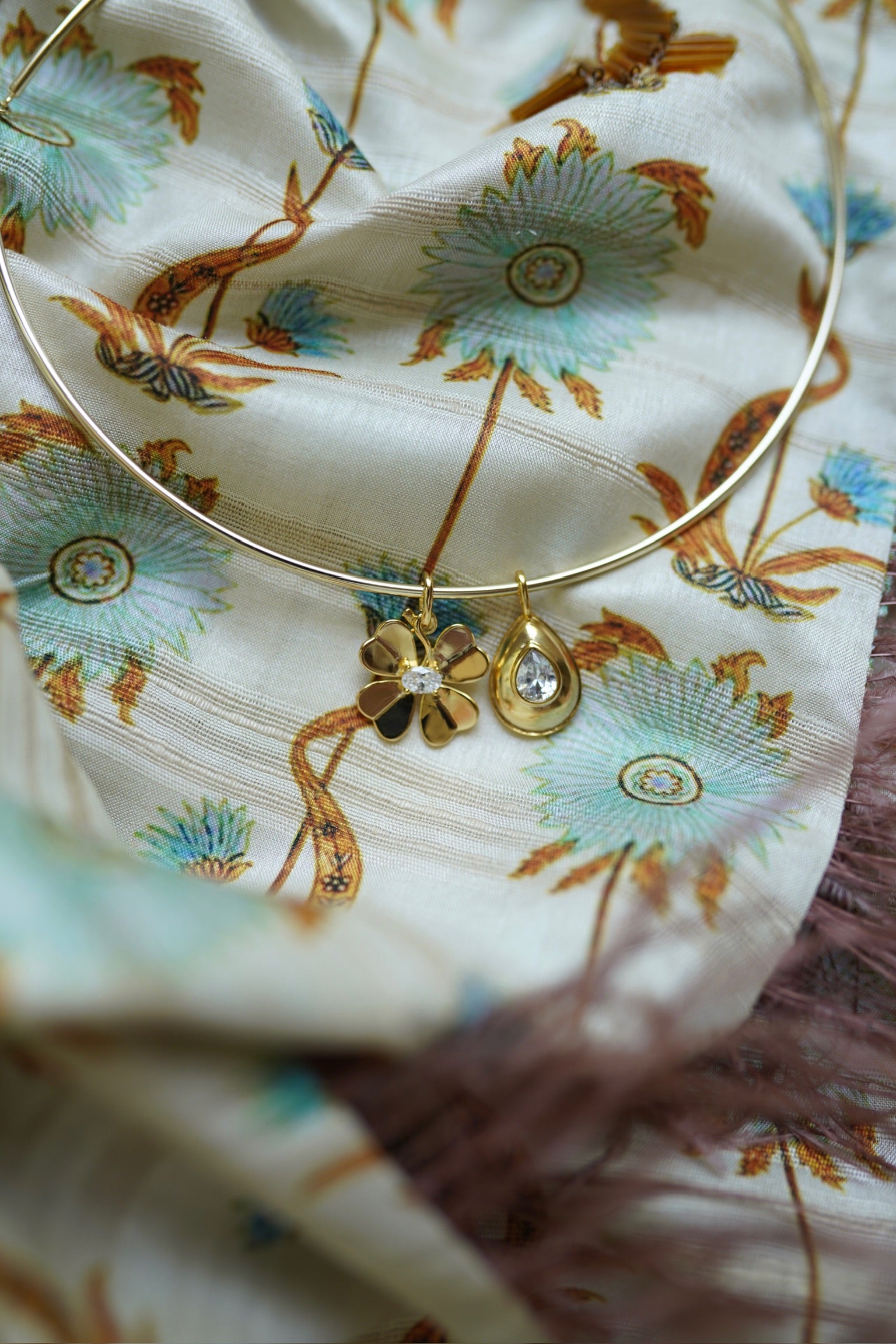 Golden Clover Charm
