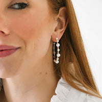 petite pearly hoop