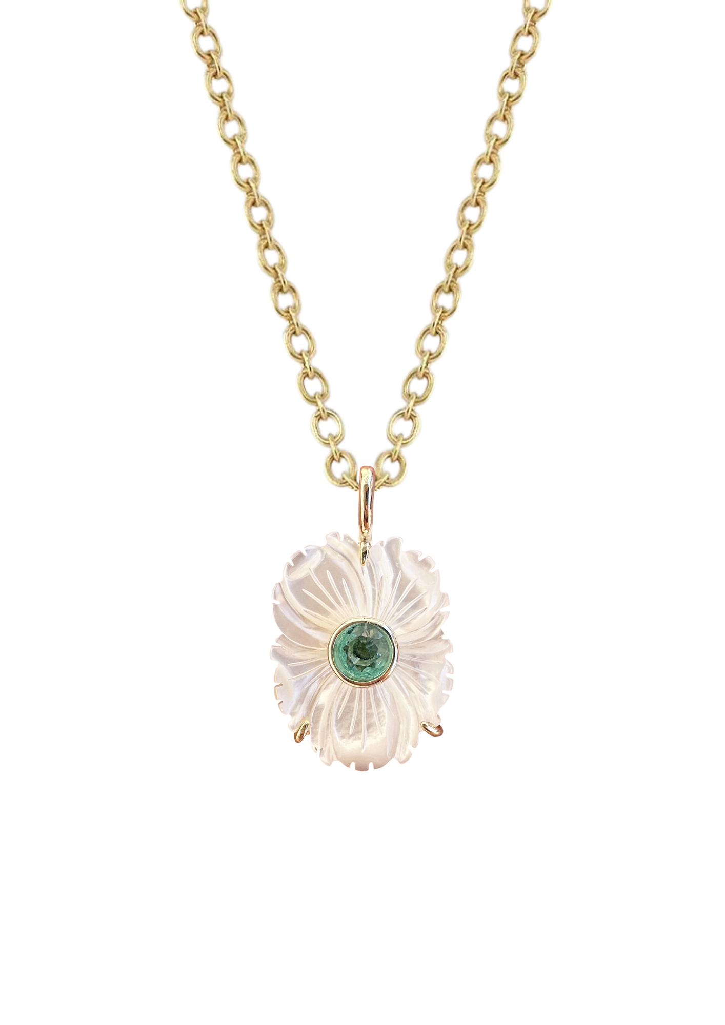 Mother of Pearl March Charm