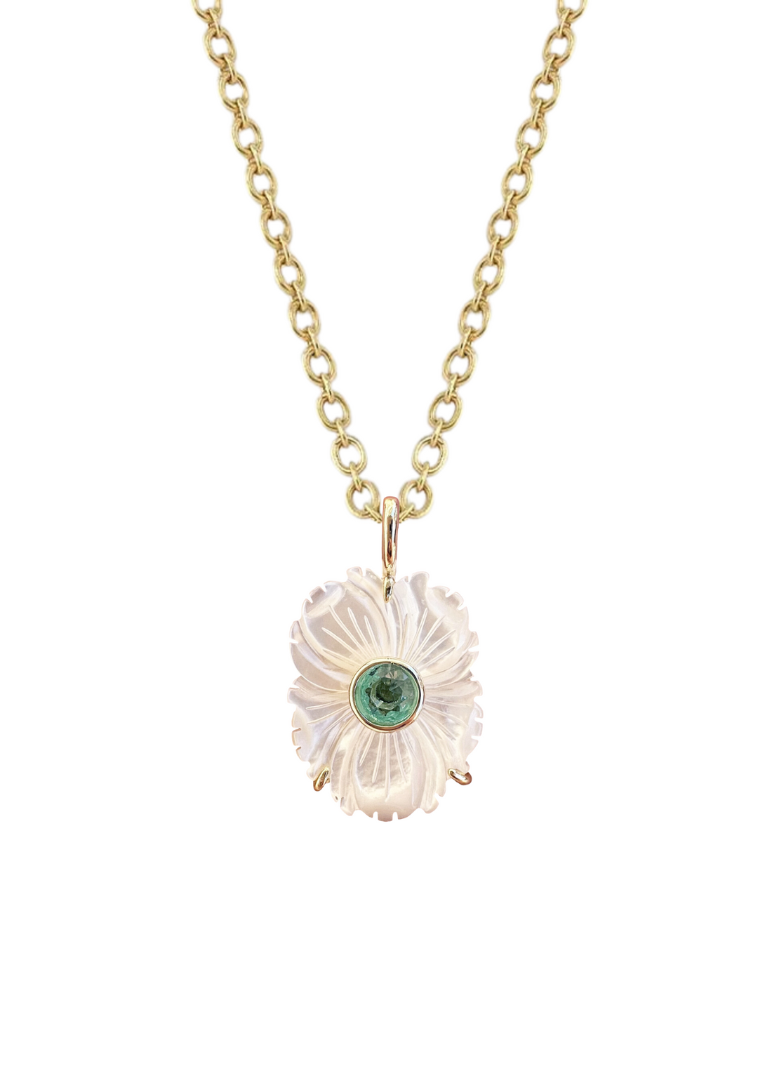 Mother of Pearl March Charm