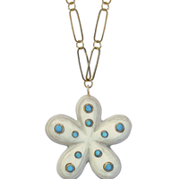 Daisy Embellished Horn Charm