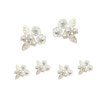 Alexander Mother of Pearl Flower Studs + Cufflinks Set