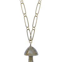 Mushroom Light Horn and Brass Charm