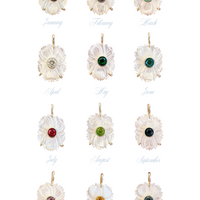 Mother of Pearl January Charm