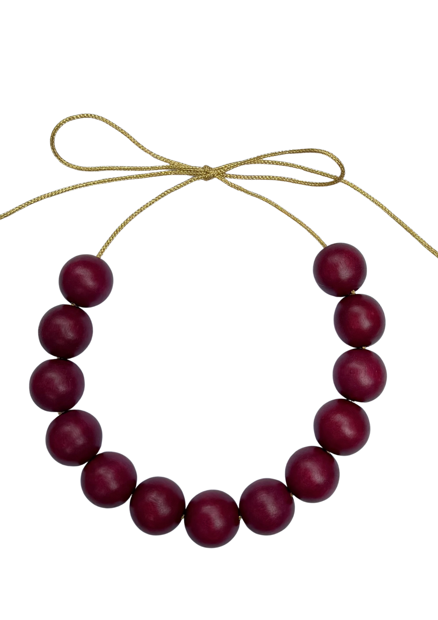Burgandy Bubble Necklace