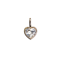 Bezel Heart Charm