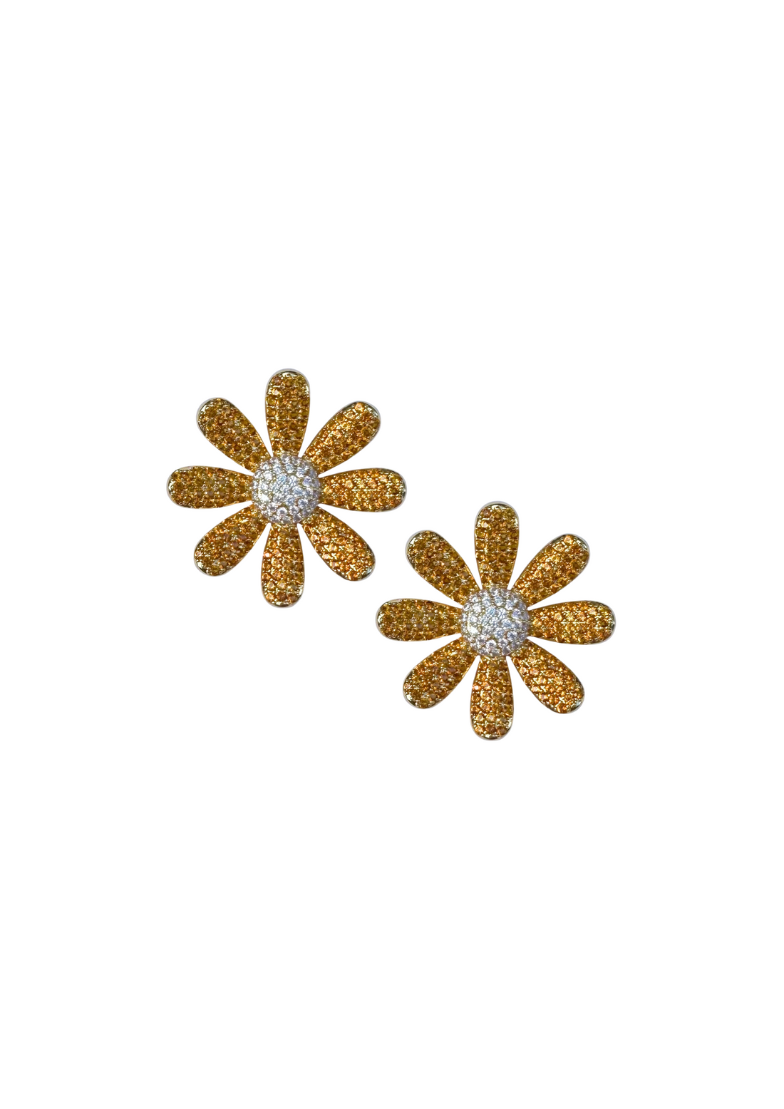 Canary Daisy Studs