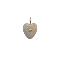 Embellished Heart Horn Charm