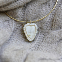 Amour Heart Horn Charm