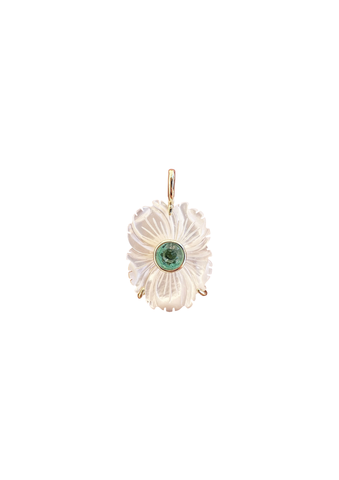 Mother of Pearl March Charm