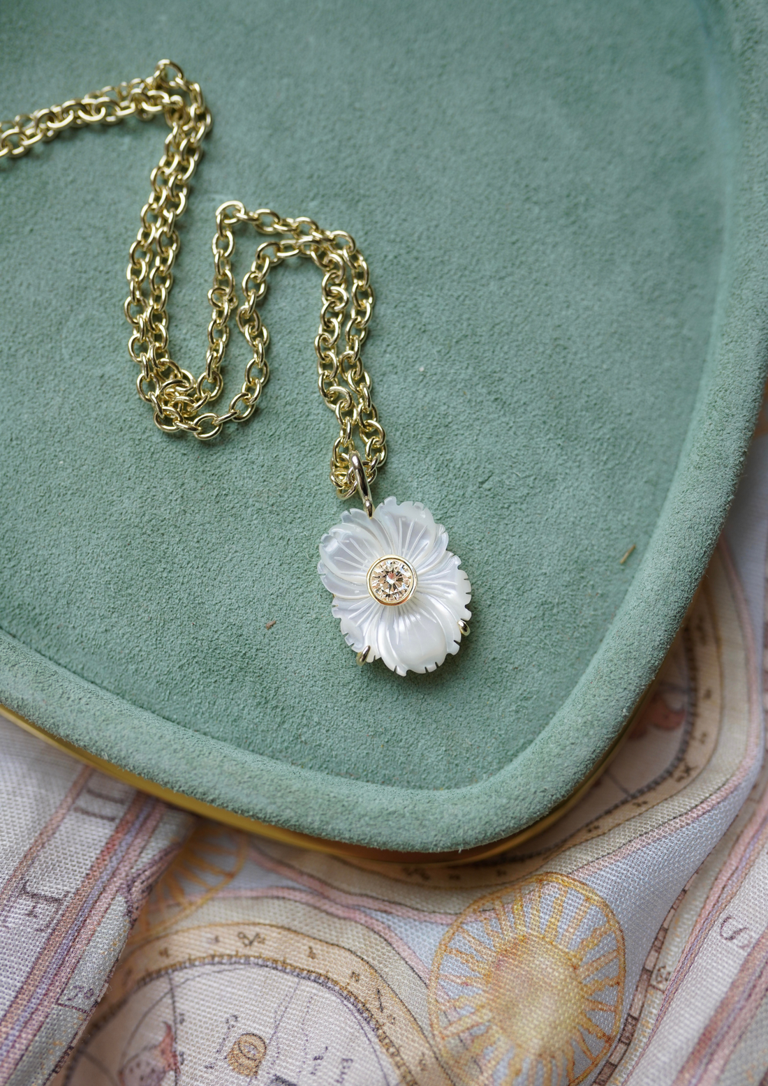 Mother of Pearl April Charm