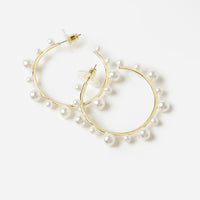 petite pearly hoop
