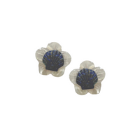 Flash Sale: Moyenne Mother of Pearl and Lapis Shell Studs