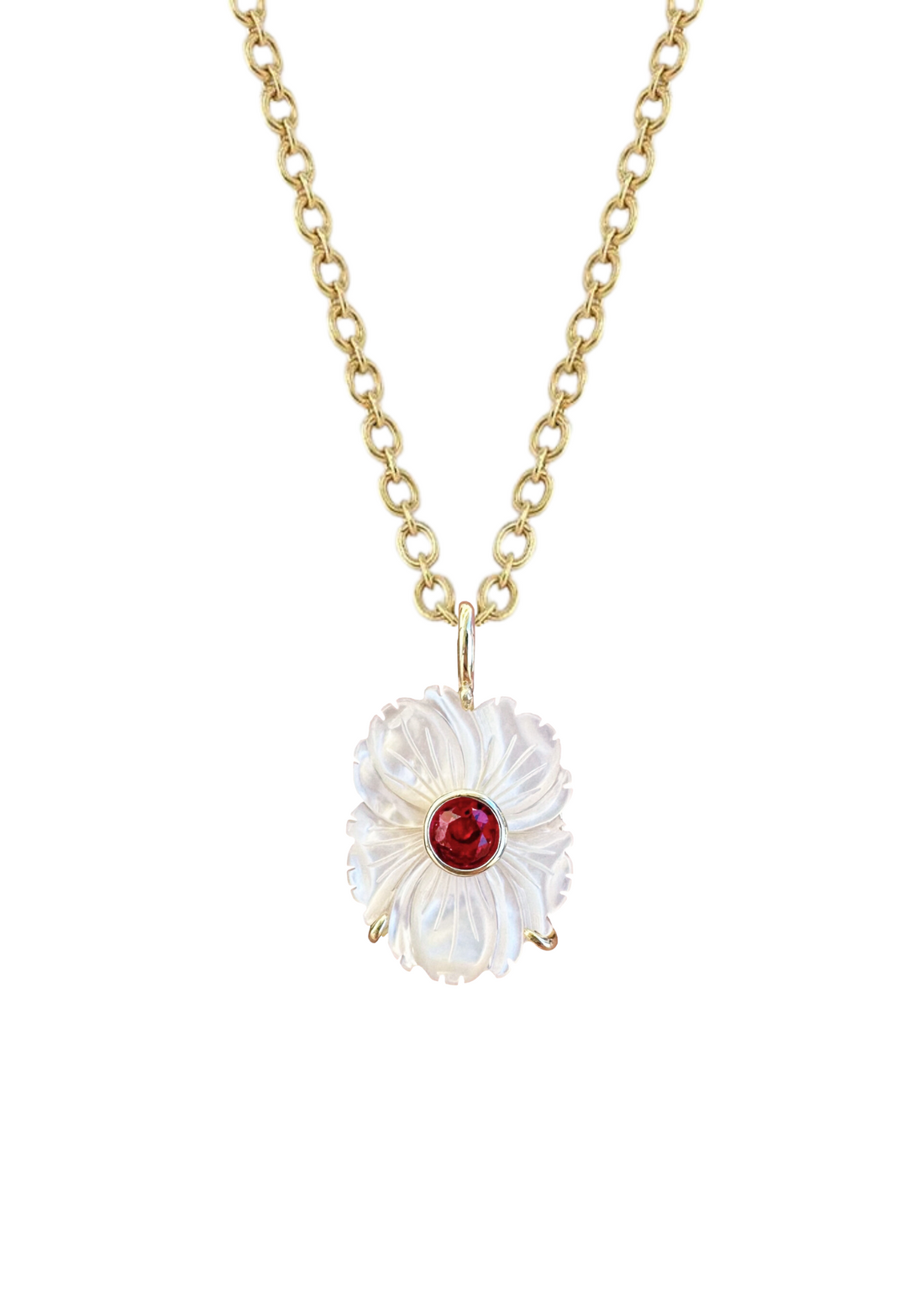 Mother of Pearl July Charm