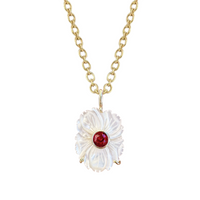 Mother of Pearl July Charm