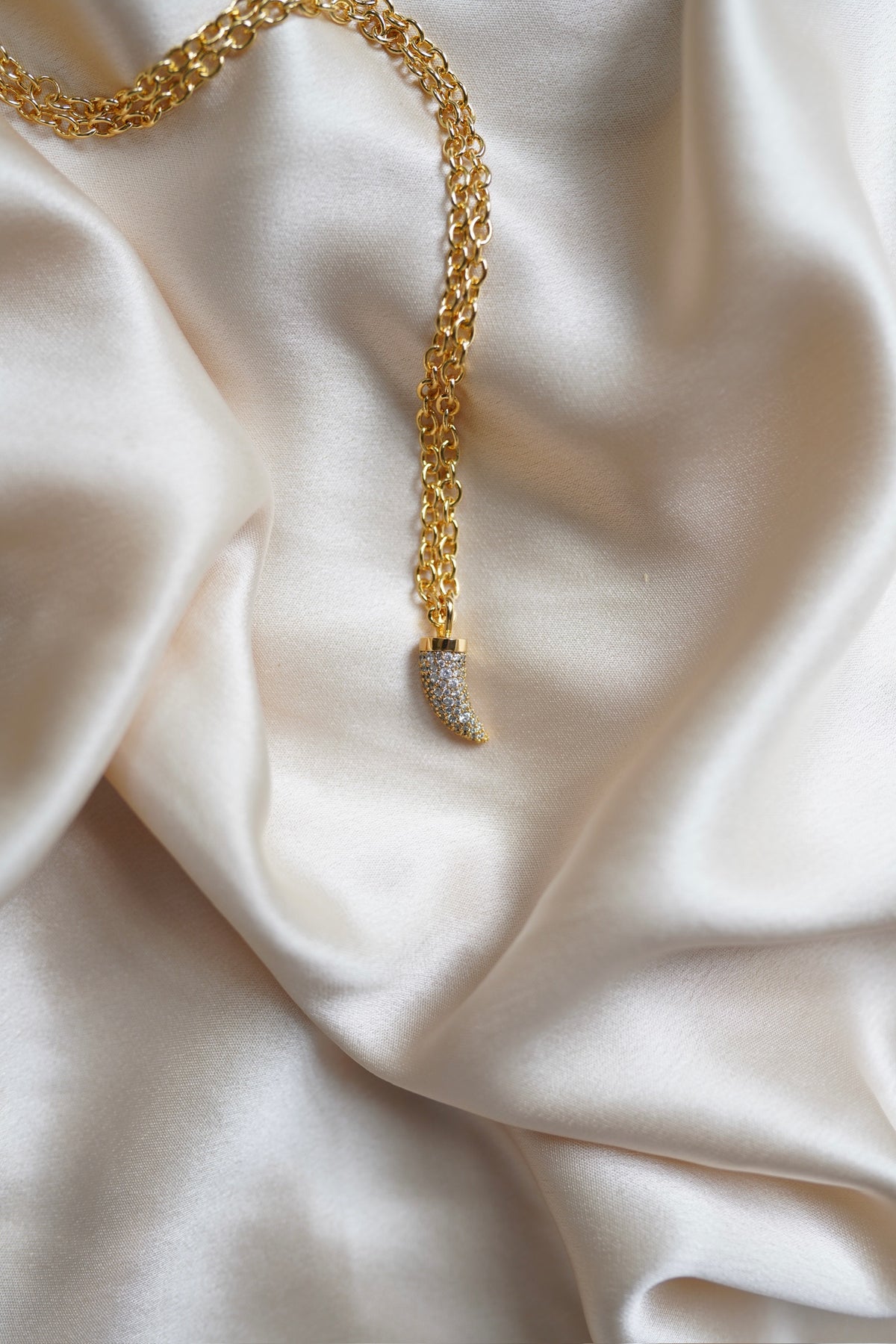 Embellished Horn Charm