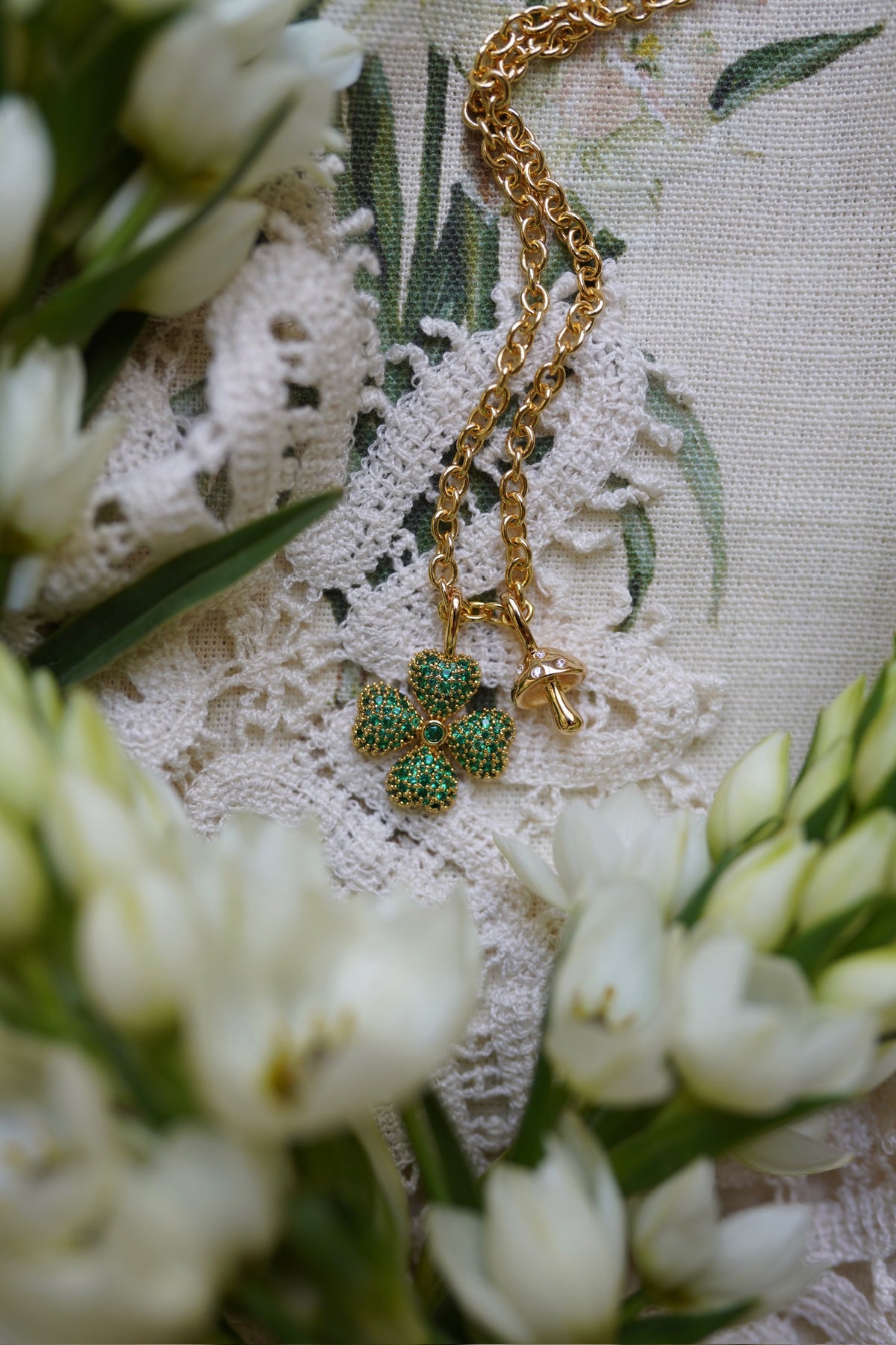 Embellished Clover Charm
