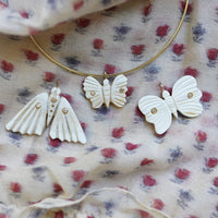 Mini Butterfly Horn Embellished Charm