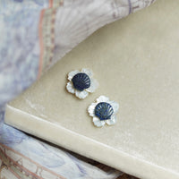 Flash Sale: Moyenne Mother of Pearl and Lapis Shell Studs