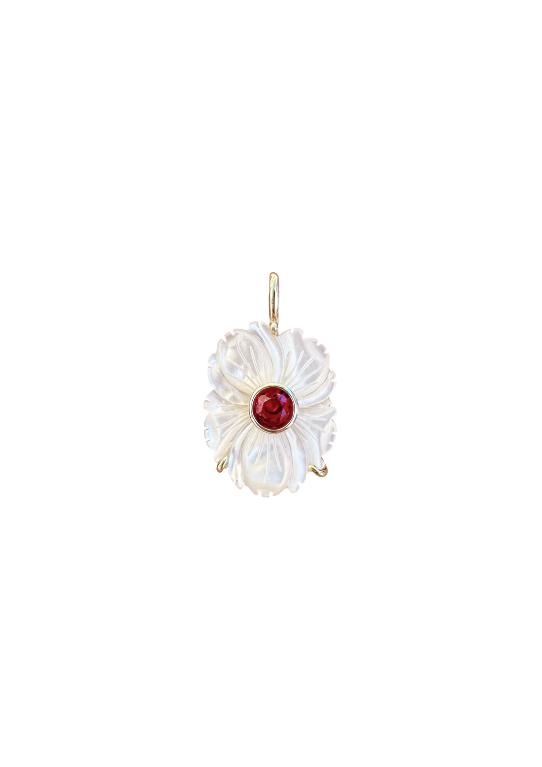 Mother of Pearl July Charm