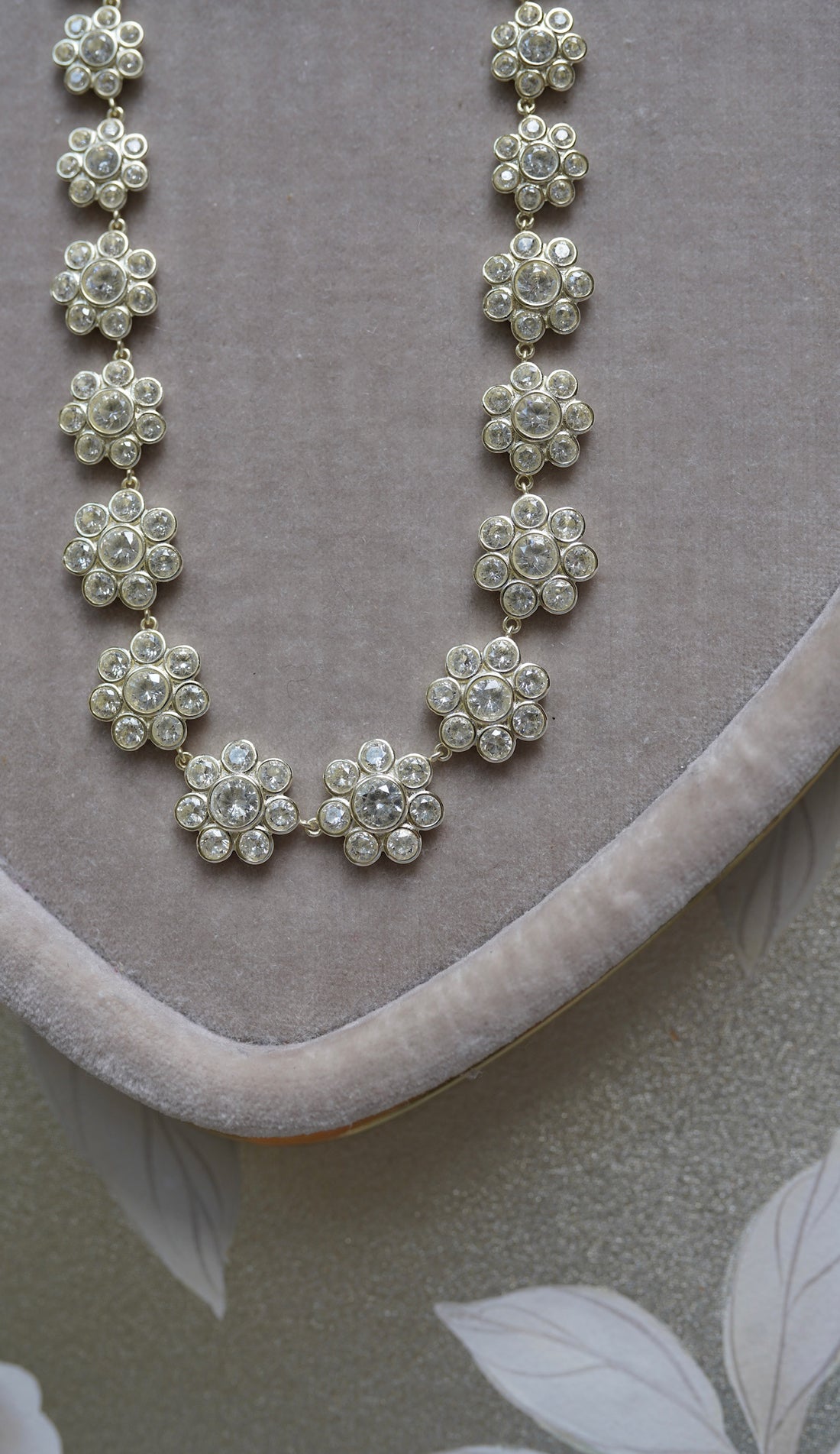 Bezel Flower Necklace