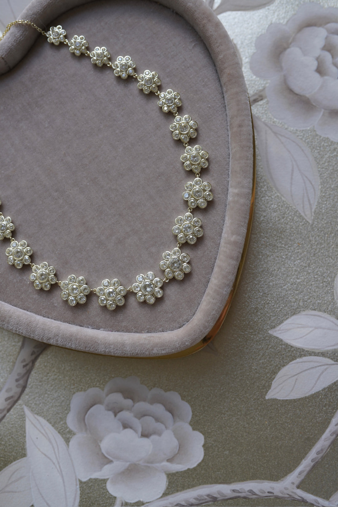 Bezel Flower Necklace