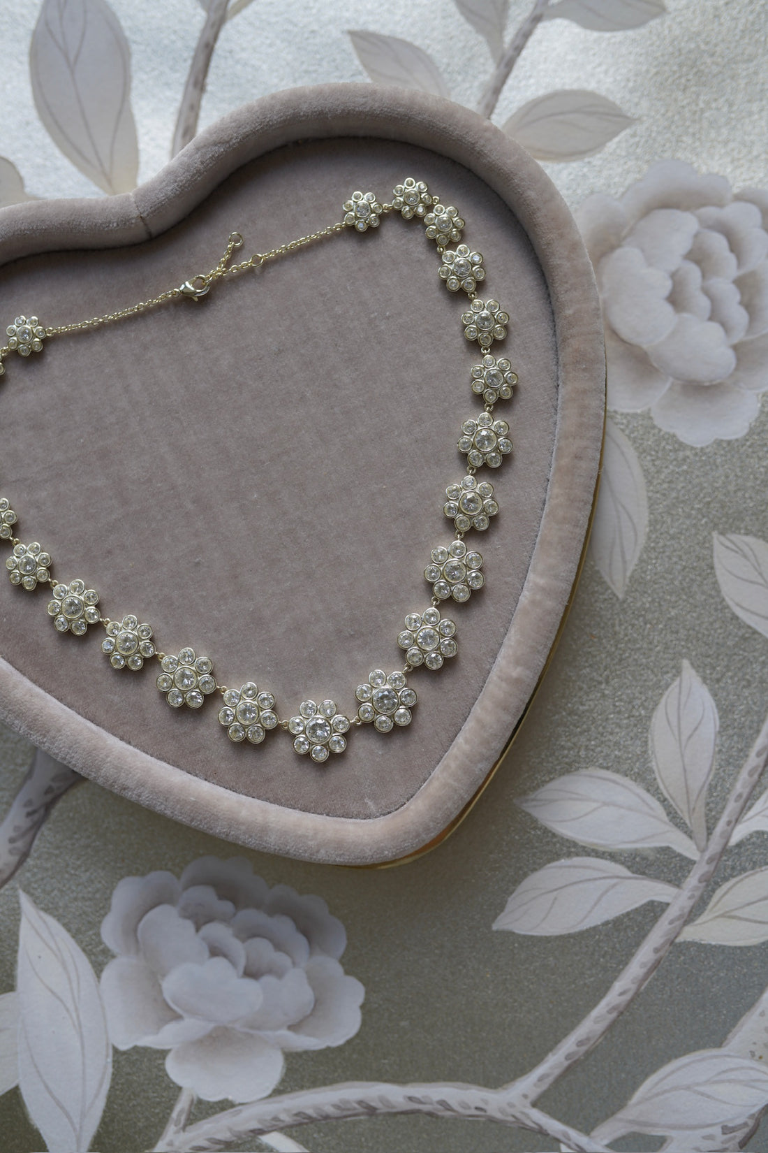 Bezel Flower Necklace