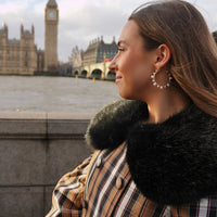 petite pearly hoop