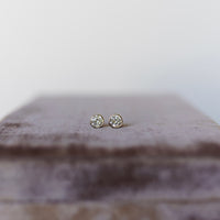 Blanc Bezel Studs