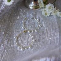 petite pearly hoop