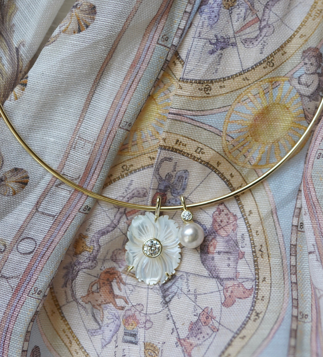 Mother of Pearl April Charm