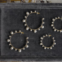 petite pearly hoop