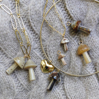 Mini Mushroom Horn Charm