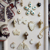 Mushroom Light Horn and Brass Charm