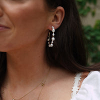 petite pearly hoop