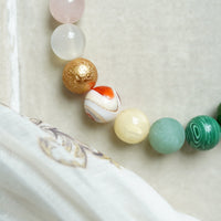 Gemstone and Bubblegum Bead Necklace
