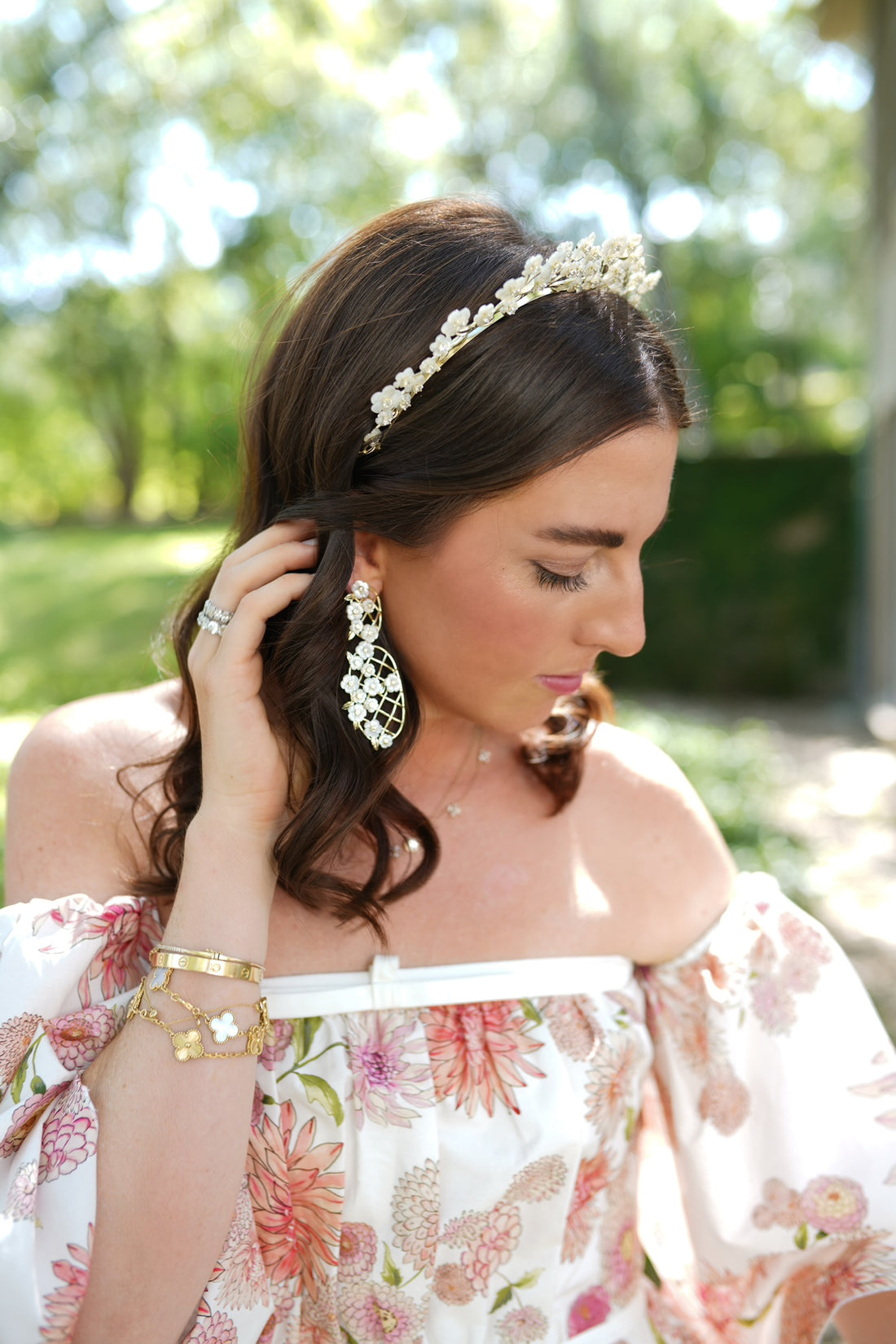 Mother of Pearl Chinoiserie Crown
