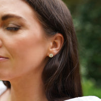 Blanc Bezel Studs