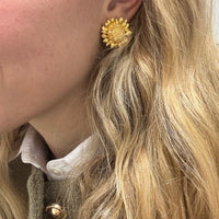 Petite Embellished Golden Sunflower Studs