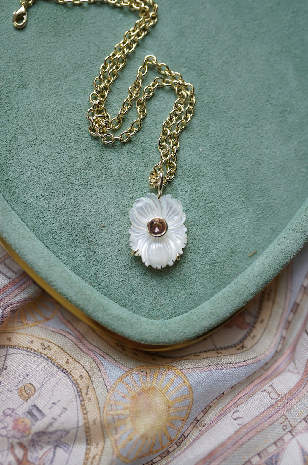 Mother of Pearl October Charm