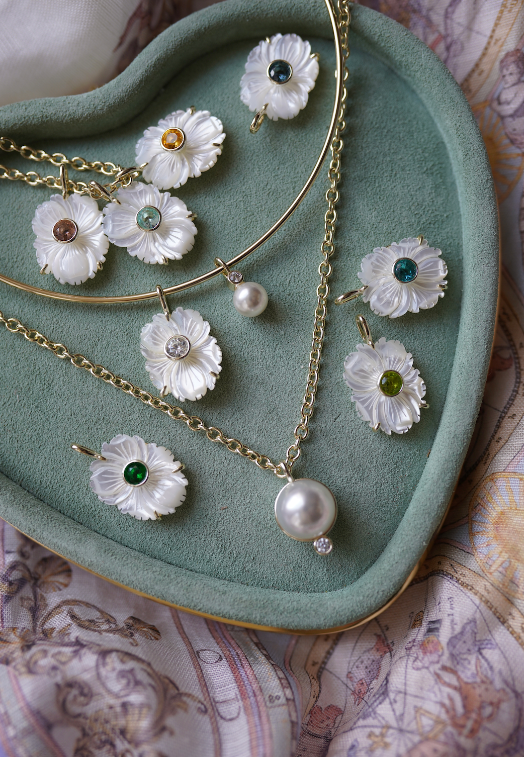 Mother of Pearl July Charm