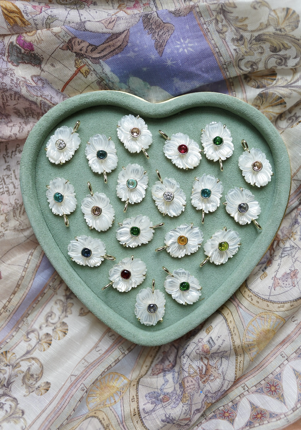Mother of Pearl March Charm