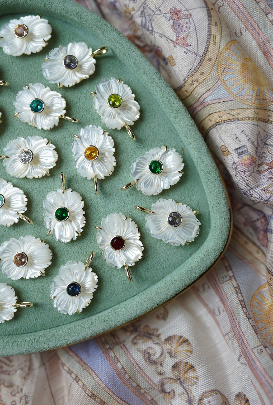 Mother of Pearl July Charm