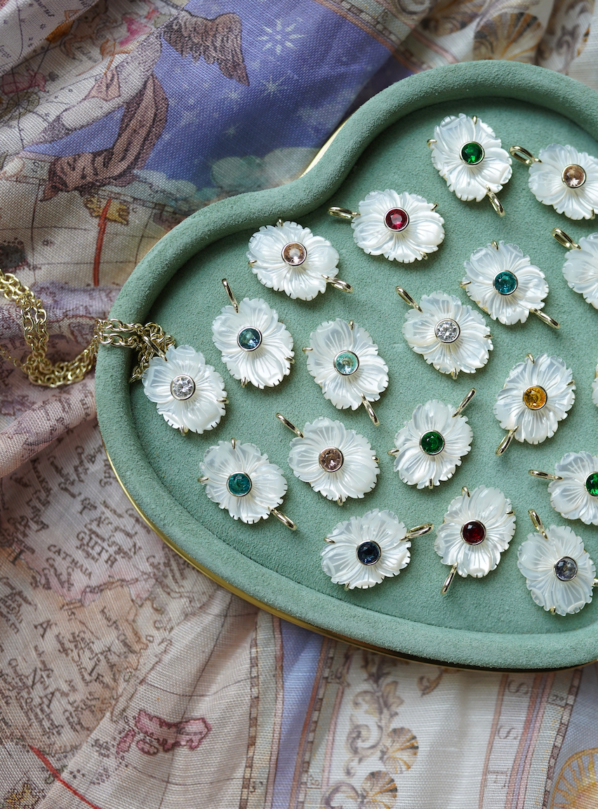 Mother of Pearl February Charm