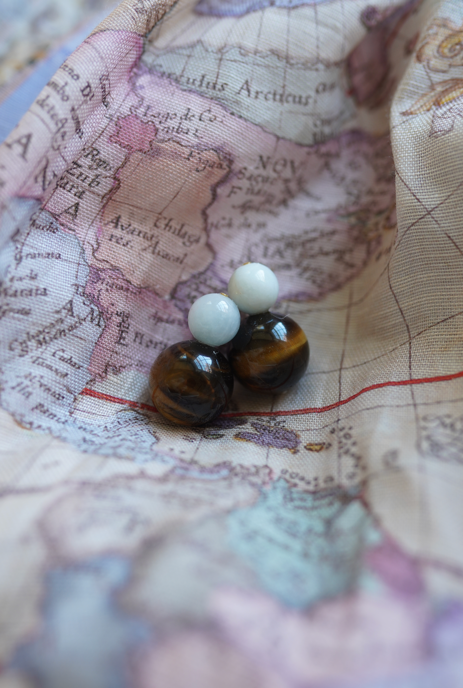 Greenwich Gemstone Bubble Earrings