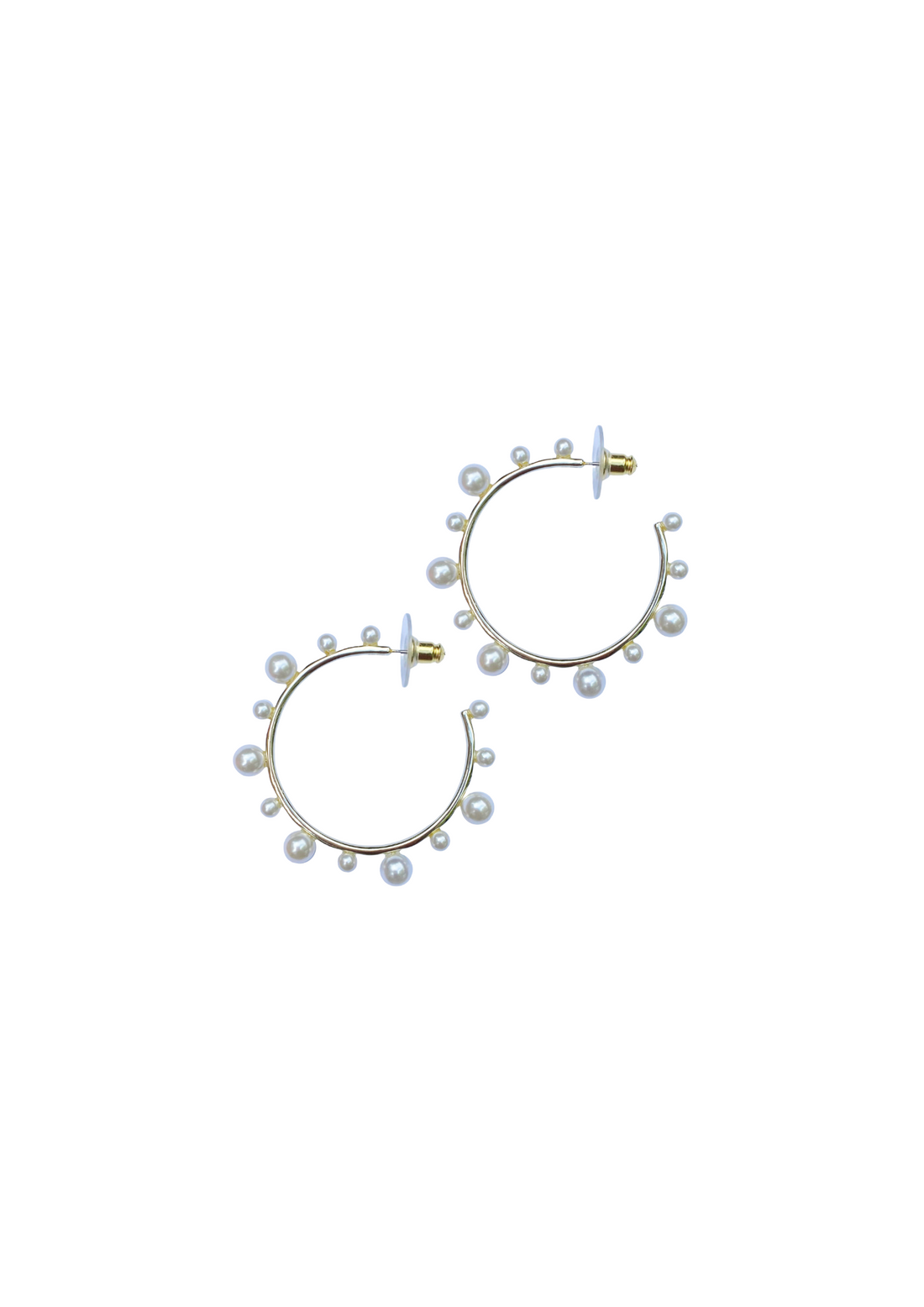 petite pearly hoop
