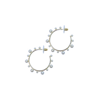 petite pearly hoop