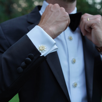 Golden Daisy Cufflinks