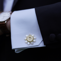 Golden Daisy Cufflinks