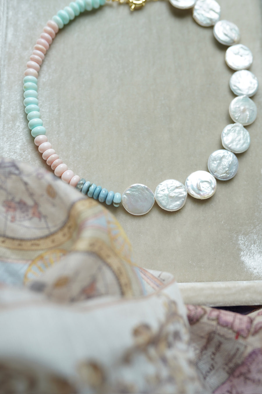 Anguilla Gemstone Bubblegum Necklace